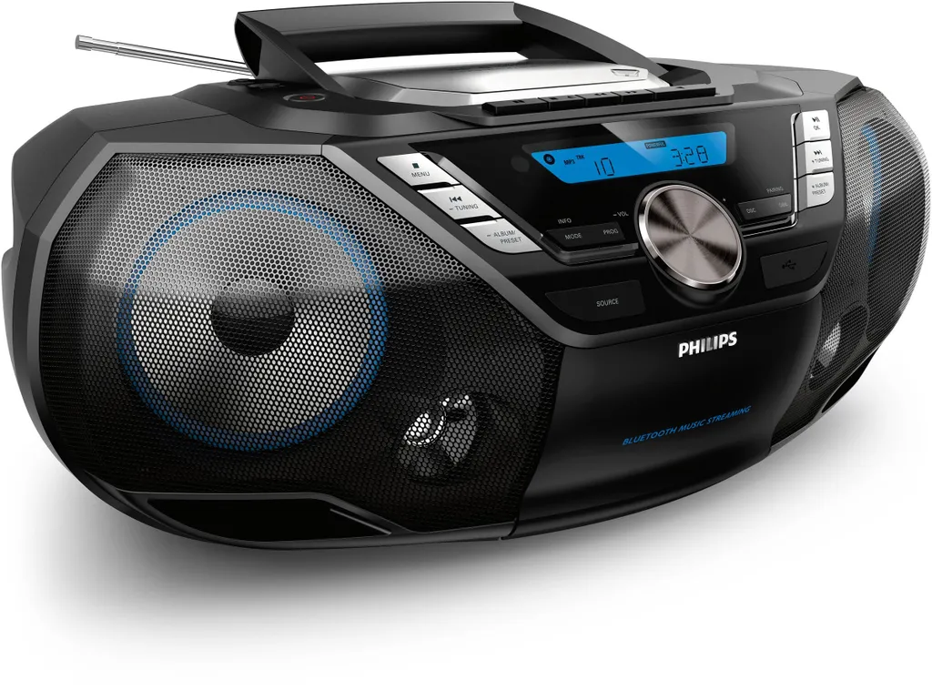 PHILIPS ABZ798T Radio CD Stéréo Bluetooth et DAB+ avec Son Dynamique
