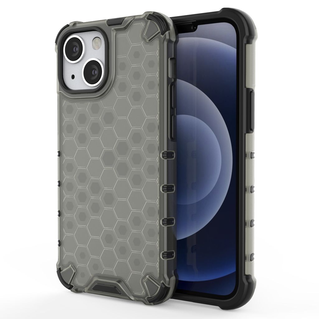 Hurtel Honeycomb, Mantelhülle, Apple, iPhone 13 mini, 13,7 cm (5.4"), Schwarz