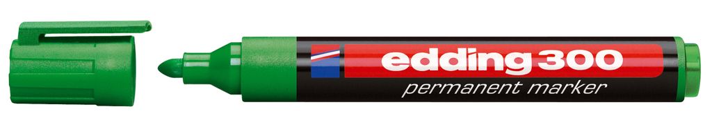 1x edding 4-300004 Permanentmarker grün 1,5 - 3,0 mm Immagine del prodotto 