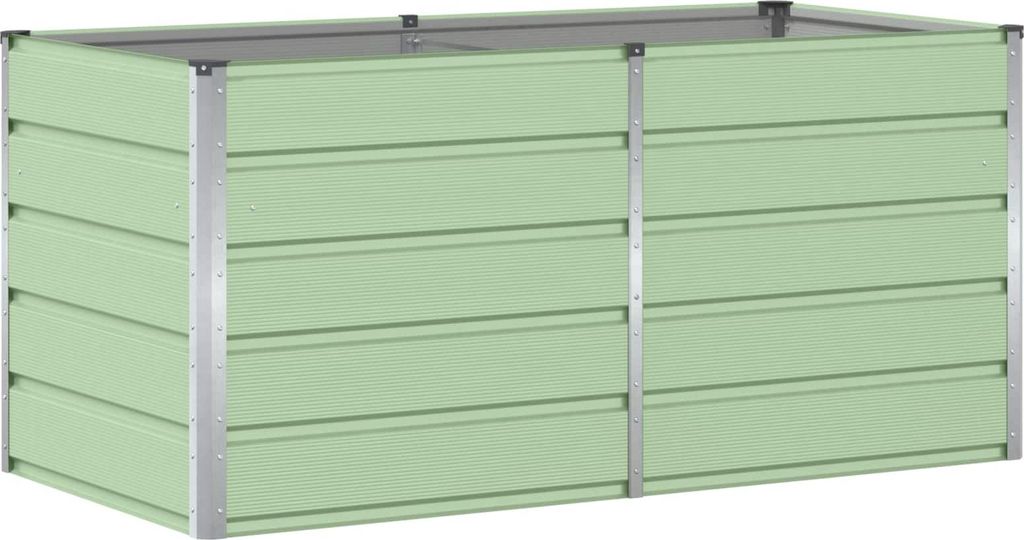 Pflanzkübel Grün 160 x 80 x 75 cm Stahl