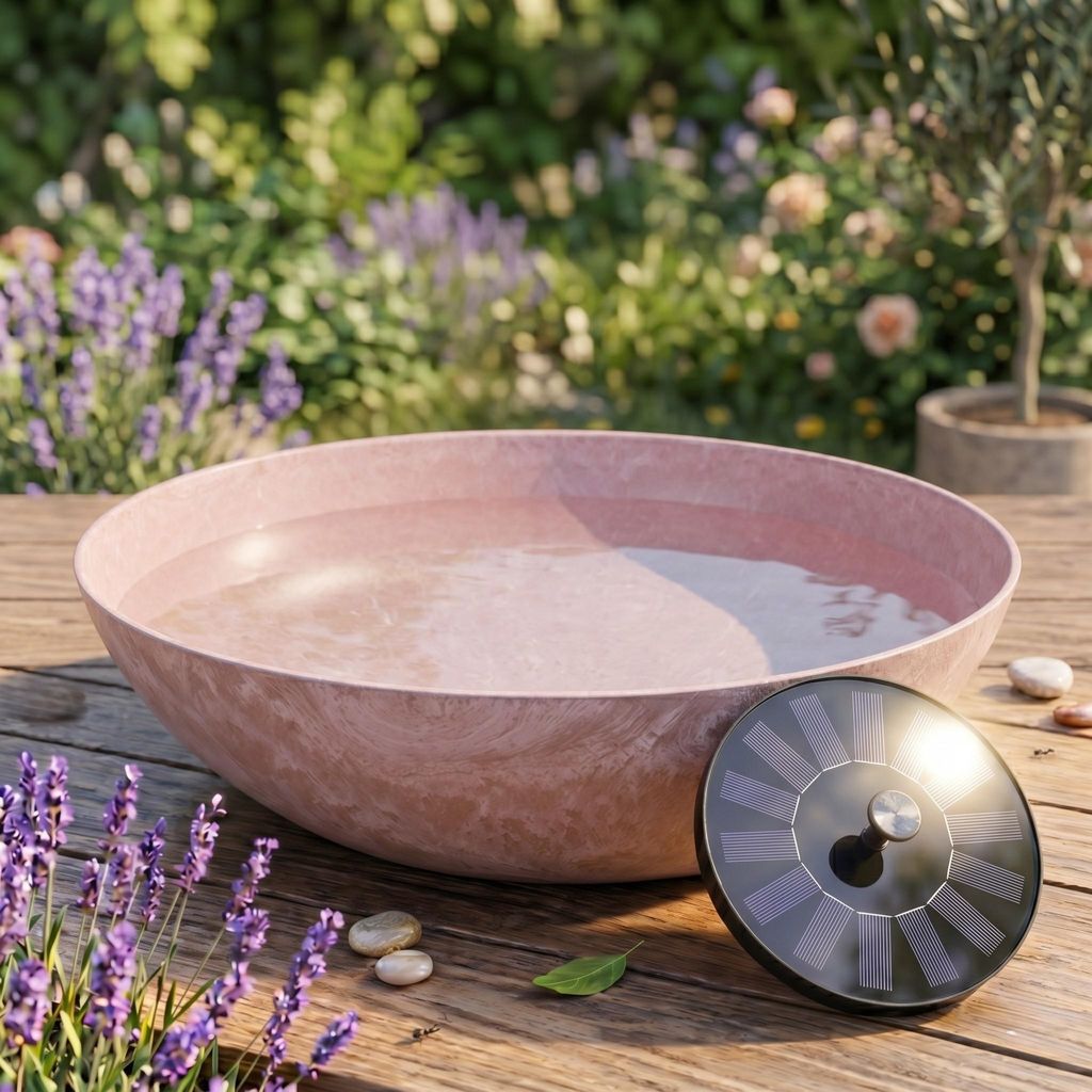 Ensemble de fontaine solaire avec LED, comprenant une Image du produit 