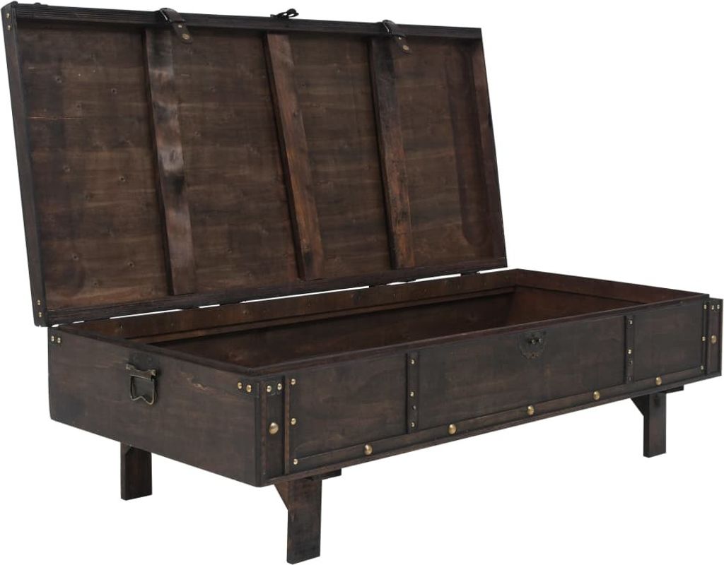 "Winterschlussverkauf "Couchtisch - CLORIS - Wohnzimmertisch - Robust und langlebig - Sperrholz Vintage-Stil 120x55x35 cm - NeuMöbel5507565