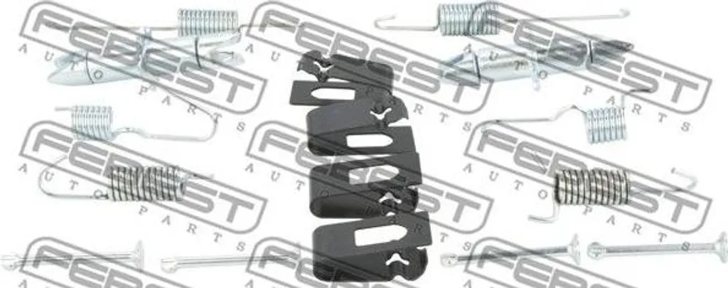 Kit Accessori Ganasce Freno FEBEST 0204-F15ER-KIT per Nissan Juke Qashqai