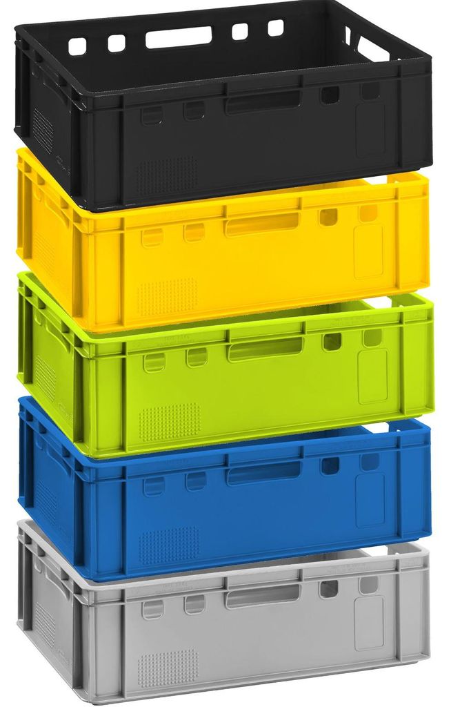 5x Fleischkiste E2 Fleischerkiste Eurobox 60x40x20cm Produktbild 