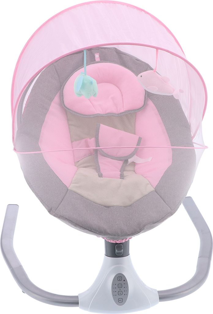 Infant Baby elektrische Bassinets Neugeborenen USB-Stecker Fernbedienung Baby beruhigende Schaukel KrippePink