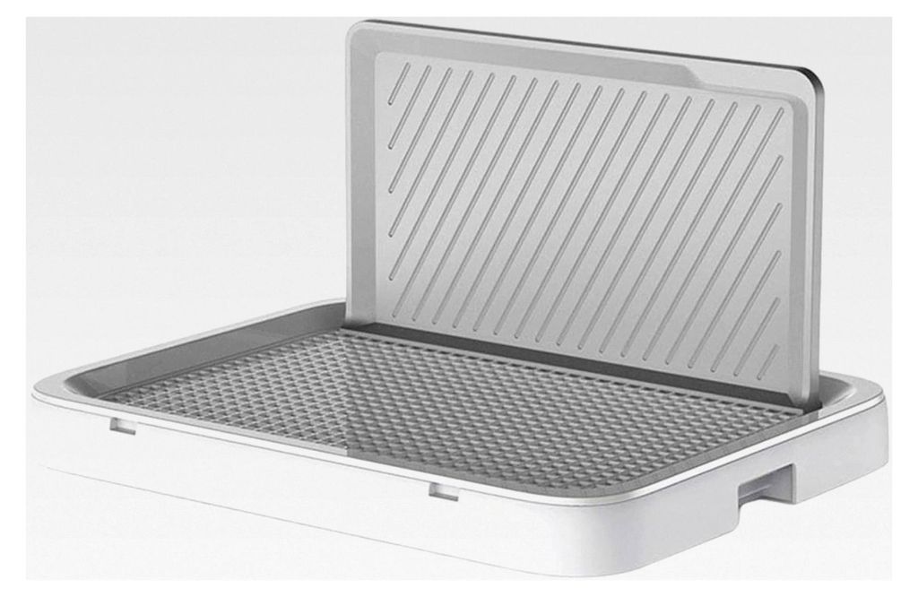 Hundetoilette mit Auffangschale - Spritzwassergeschützt, Rutschfest und Auslaufsicher für Innen- und Außenbereiche - Welpen-Erziehung Urinauflag...