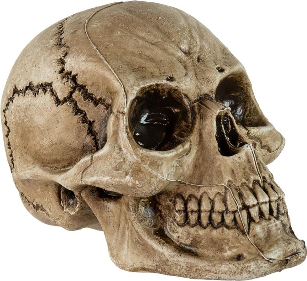 Altertümlicher Morbid Relic Totenkopf 17 cm