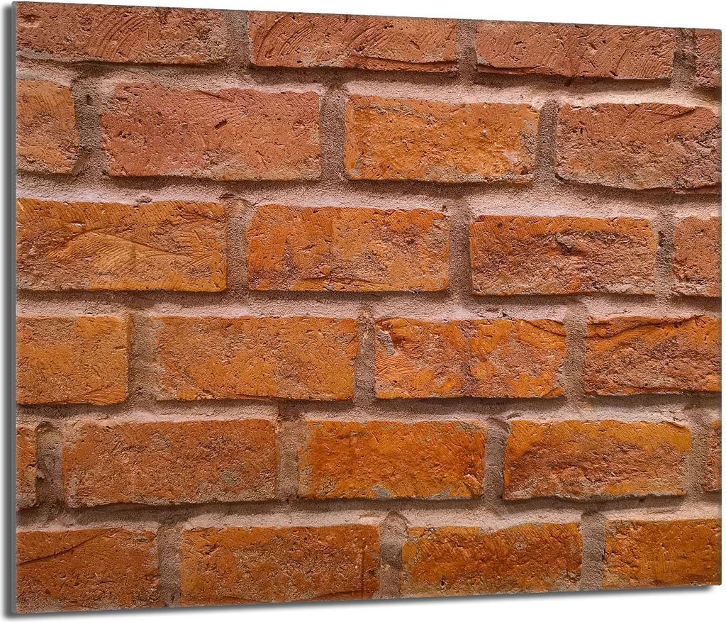 Glasschutzplatte für Herd 60x52 Brick