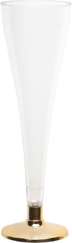 420 Mehrweg Sektgläser Champagnergläser 120 ml Wiederverwendbar Kunststoff unzerbrechlich transparent Sektflöte gold