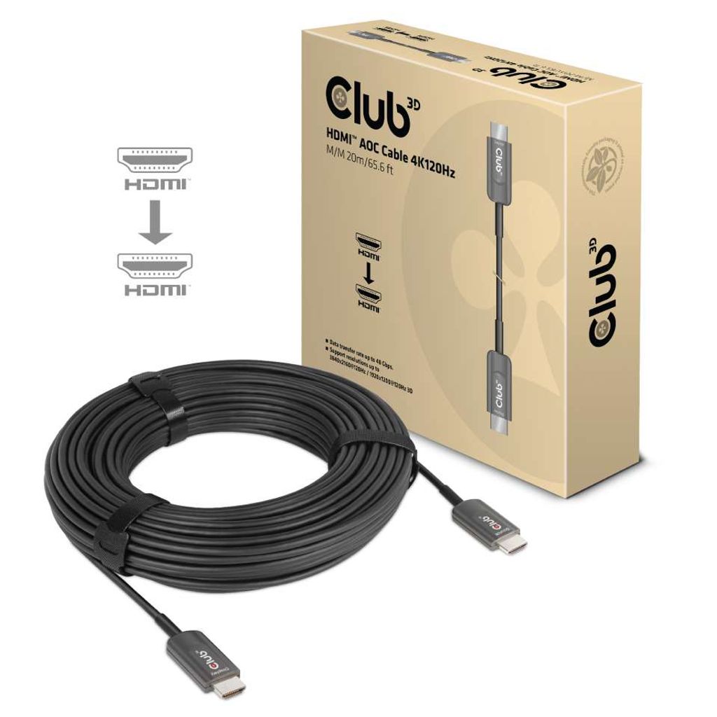Club3D HDMI-Kabel A -> A 2.1 aktiv opt. 8K60Hz UHD 20 Meter retail