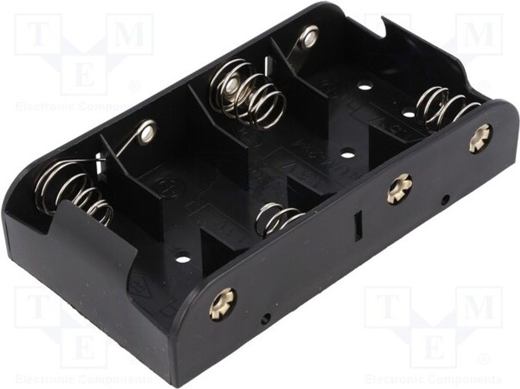 1x Behälter Größe: C,R14 Anz.Bat: 4 Ausg: Typ 6F22 BH-243B Batterien - Behälter