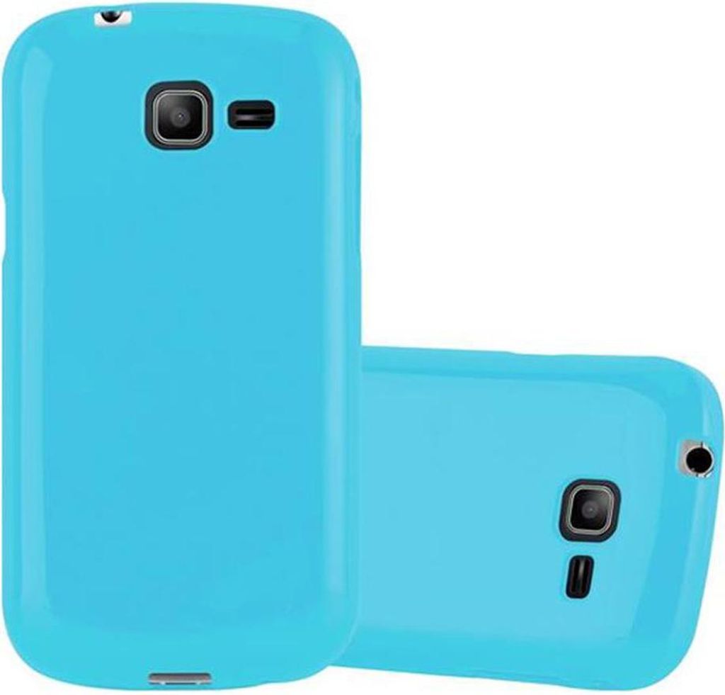 Cadorabo Schutzhülle für Samsung Galaxy TREND LITE Hülle in Blau TPU Etui Hülle Case Cover
