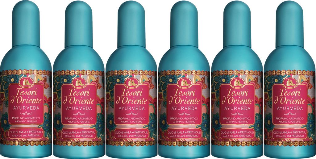 TESORI D ́ORIENTE Ayurveda 6 x100ml Eau de Toilette Parfum Vapo