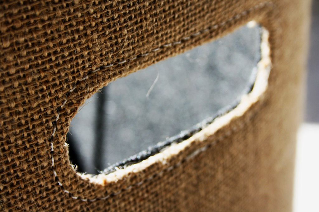 Holzkorb / Kaminholzkorb Lienbacher Jute natur / Filz grau Produktbild 3