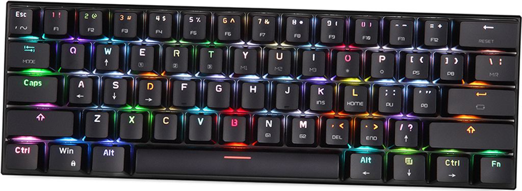 Motospeed (Motospeed) CK62 Mechanische Tastatur, Bluetooth, kabelgebunden, Dual-Mode-Aufladung, kleine Tastatur, Multimedia-Taste, RGB-Licht, tragb...