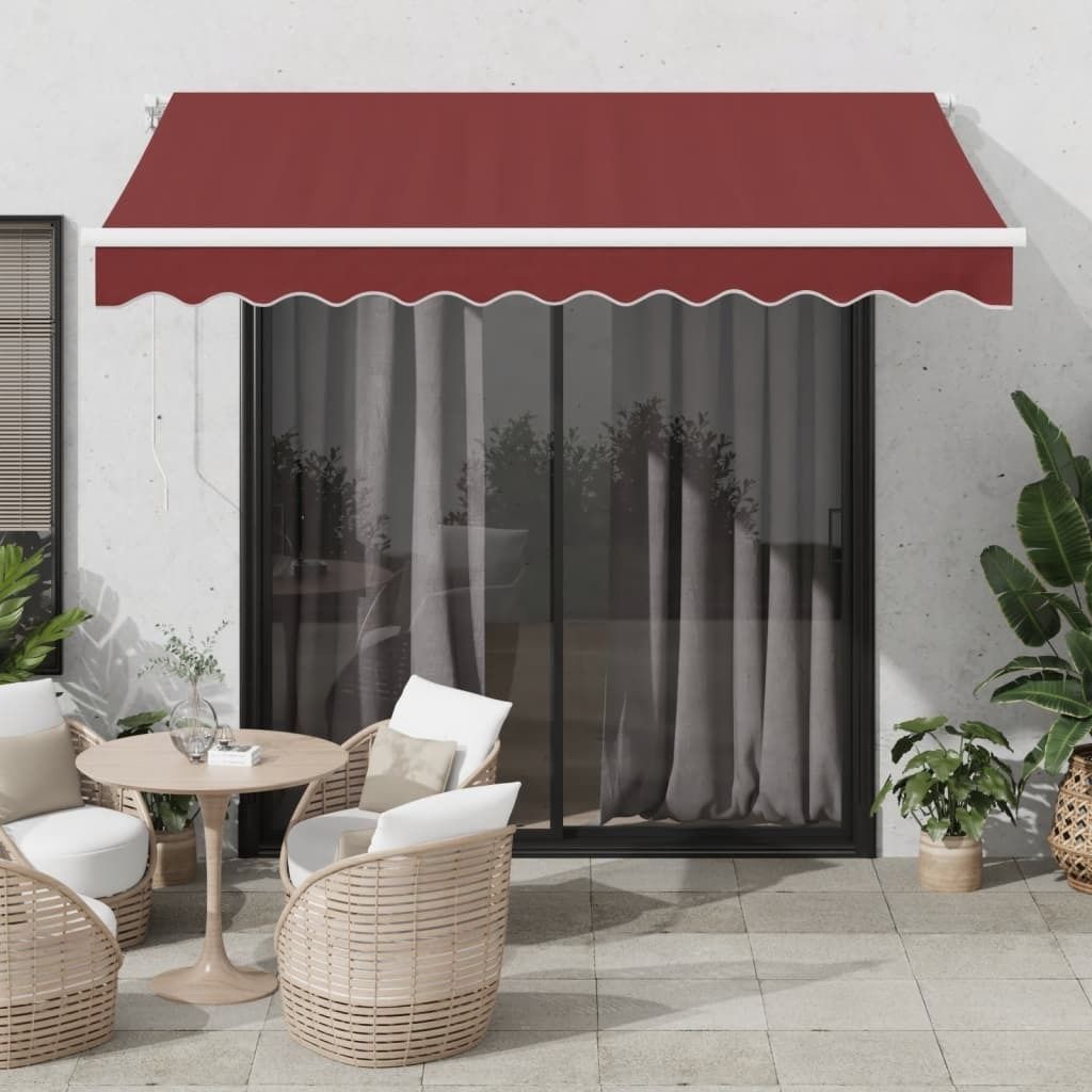 "im Angebot" Markise Automatisch Burgunderrot 300x250 cm - Markisen CC9606