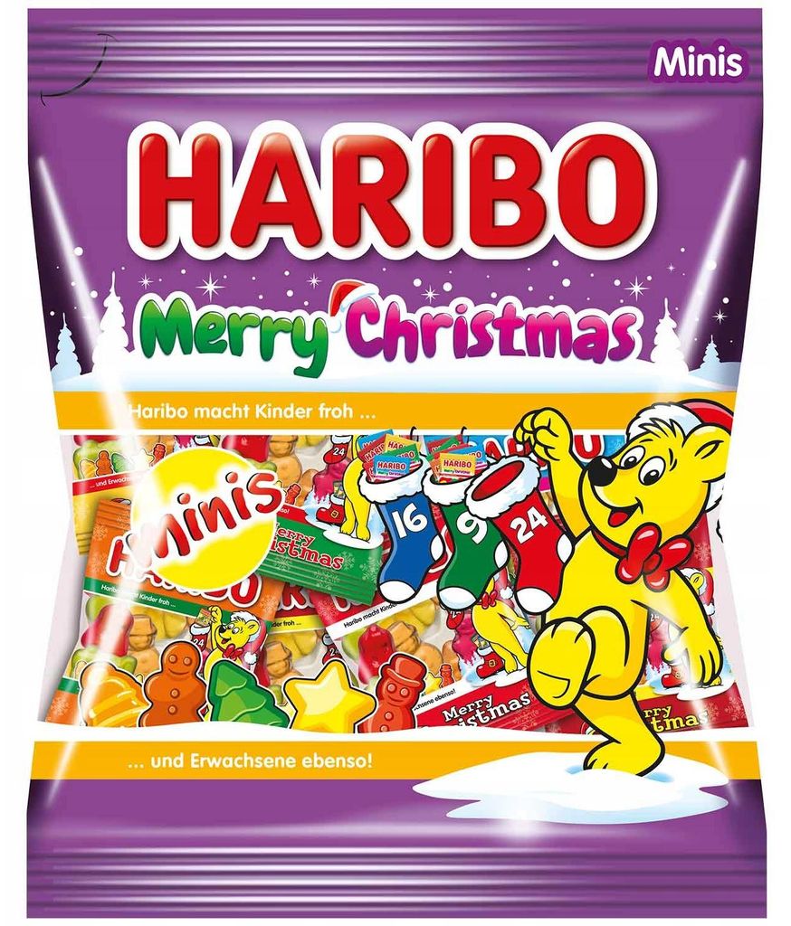 Haribo Merry Christmas Minis ovocné žvýkačky s vánočním Obrázek produktu 