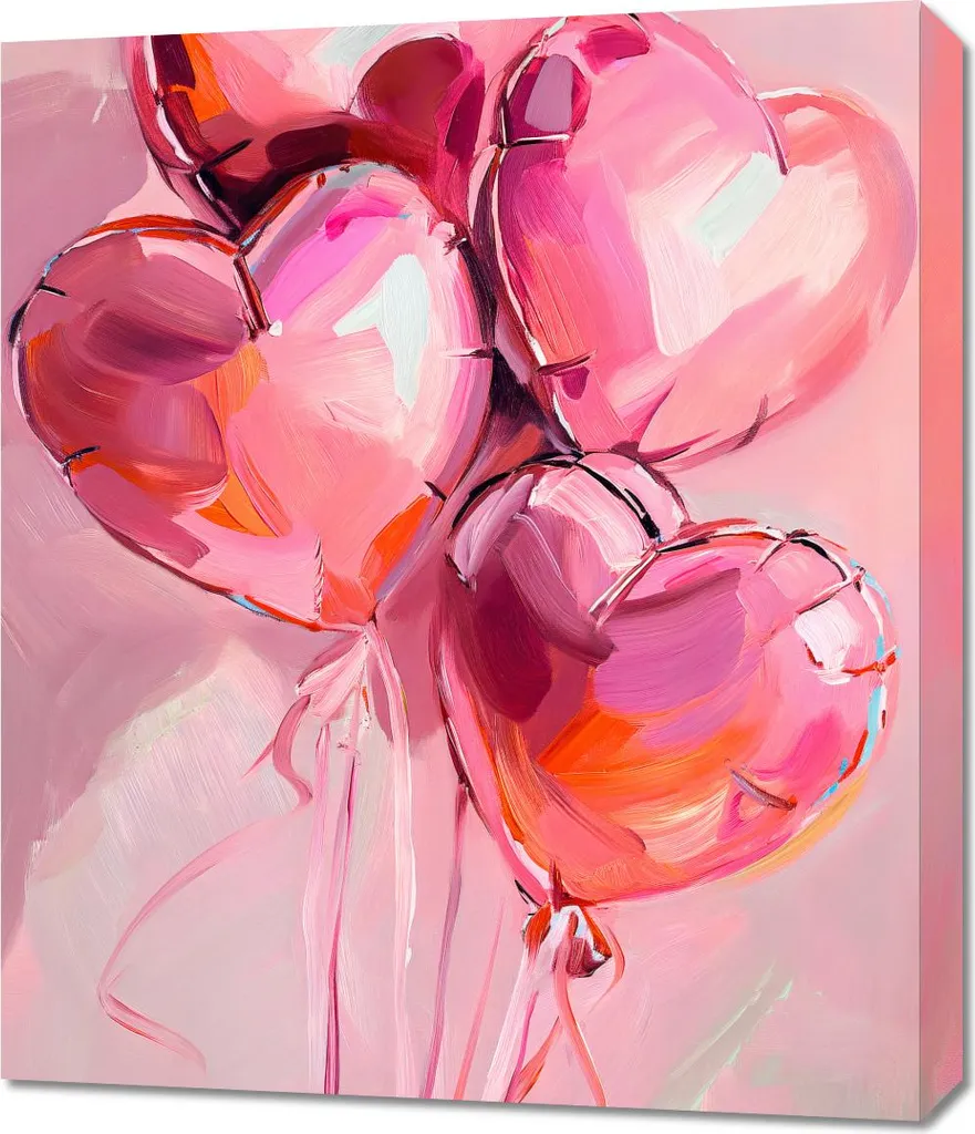 Tableau déco L'amour est dans l'air 60x70 cm - Affiche murale élégante