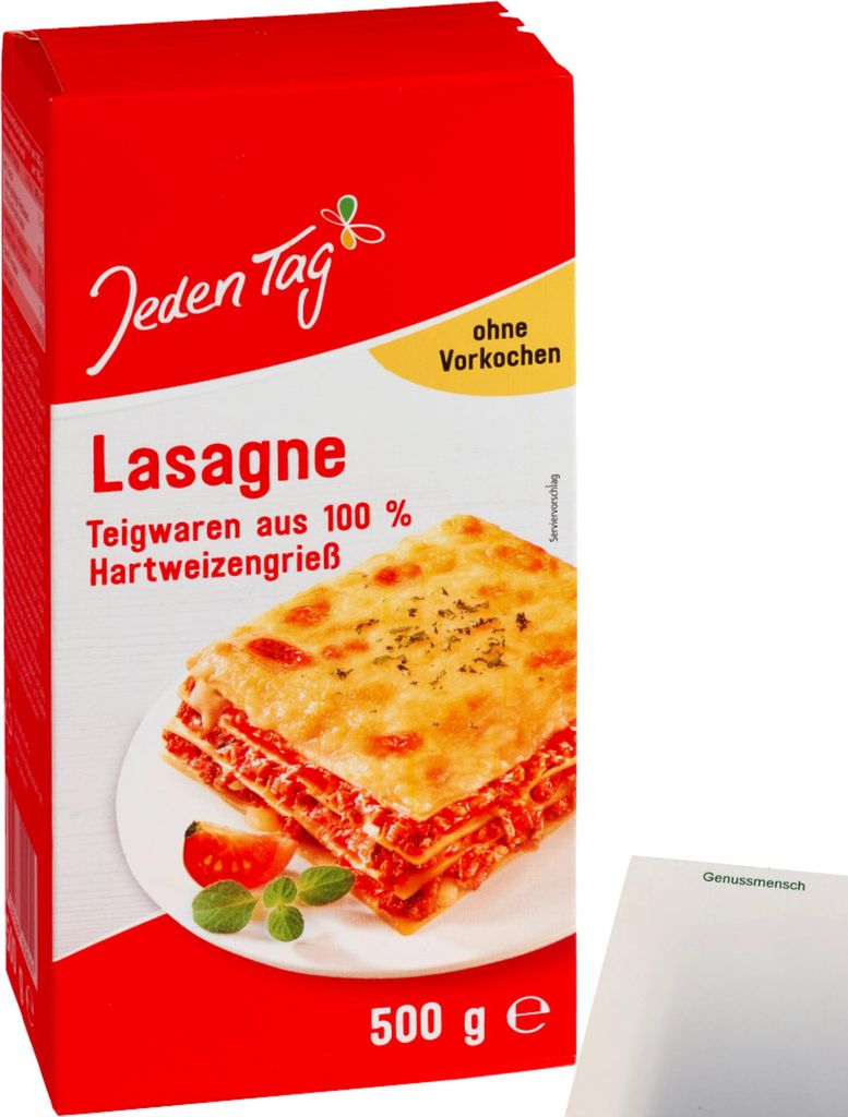 Jeden Tag Lasagne (500g Packung) + usy Block