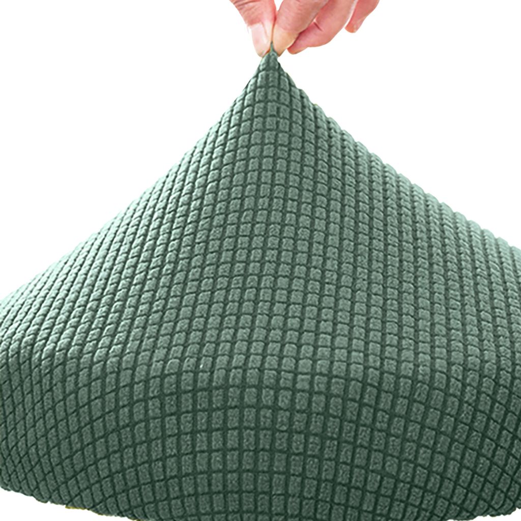 Stuhlschlägerbezug elastischer dehnbarer Polyester runder waschbarer Stuhlkissen für Zuhause-Grün