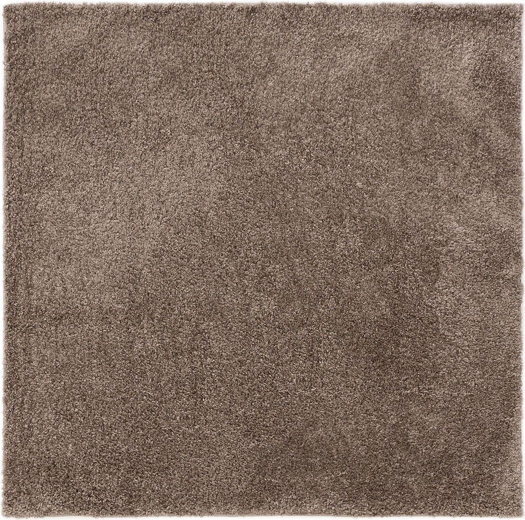 benuta Teppich Wohnzimmer Soho Taupe 160x160 cm Produktbild 