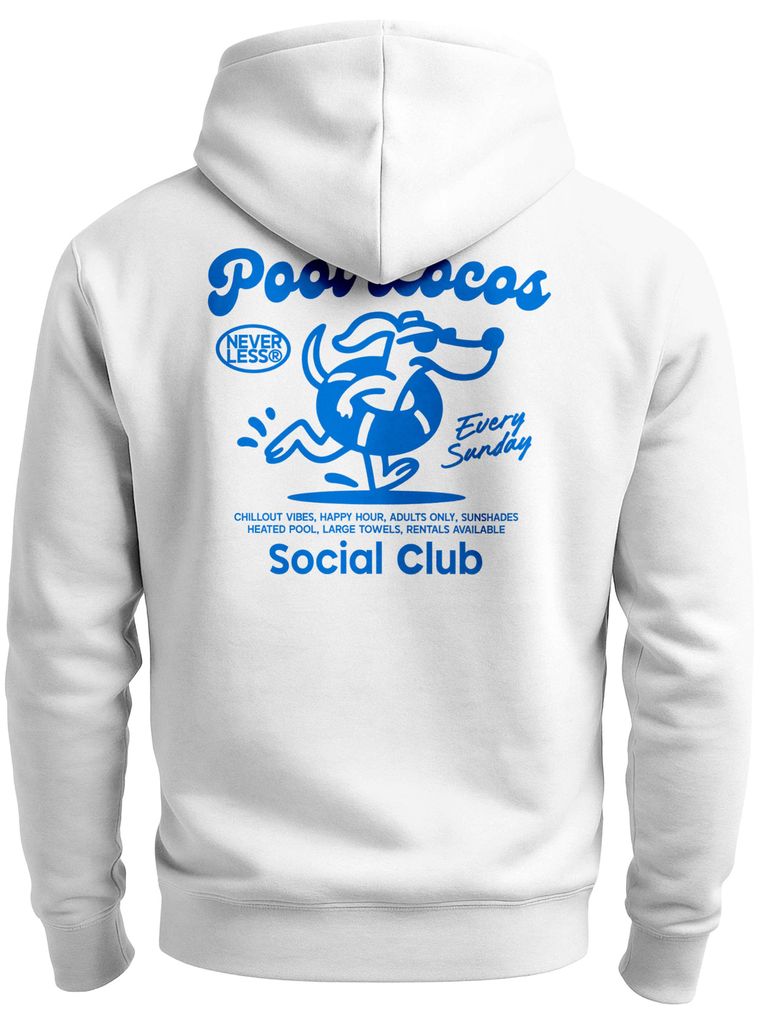 Neverless Herren Sweatjacke Backprint Grafik Design Zipjacke Zip-Hoodie Männer Urban Fashion Streetstyle