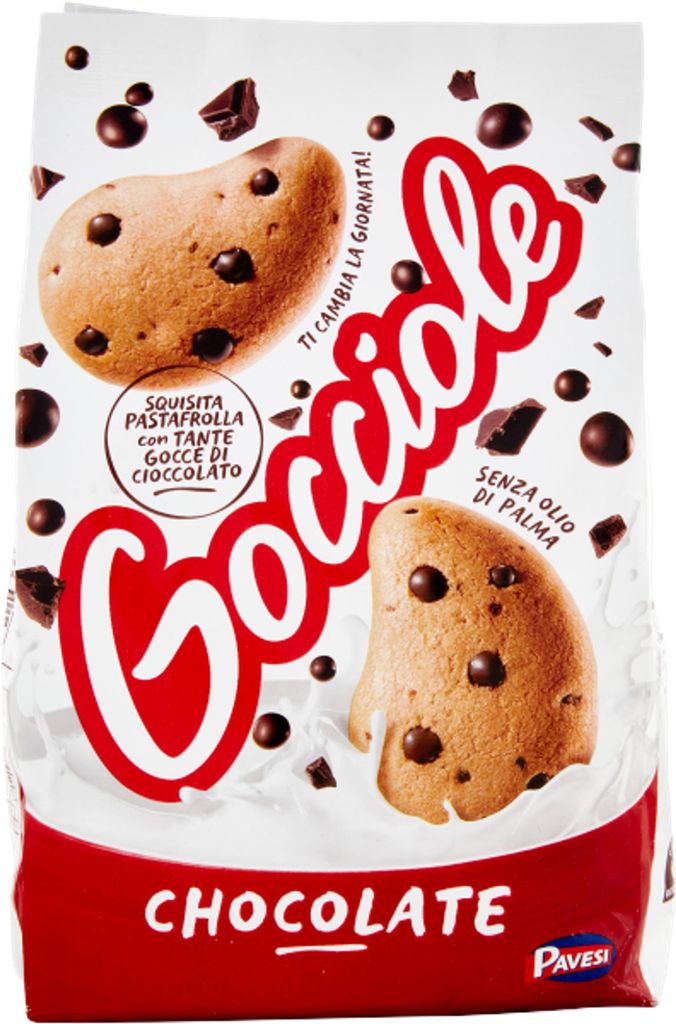 Biscuits chocolatés Gocciole, 500g - Pavesi Image du produit 