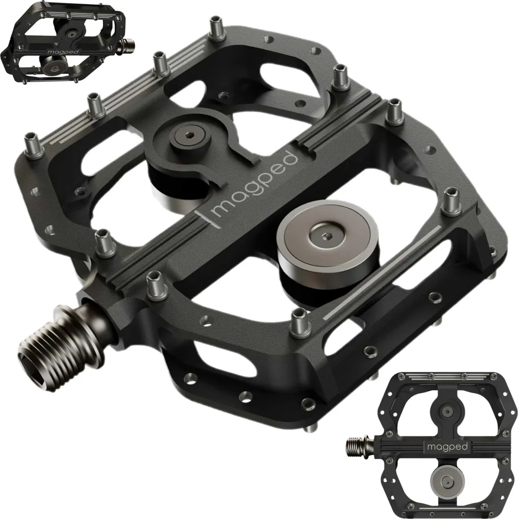 Pédales magnétiques Magped Enduro2 200N Argent pour vélo de VTT
