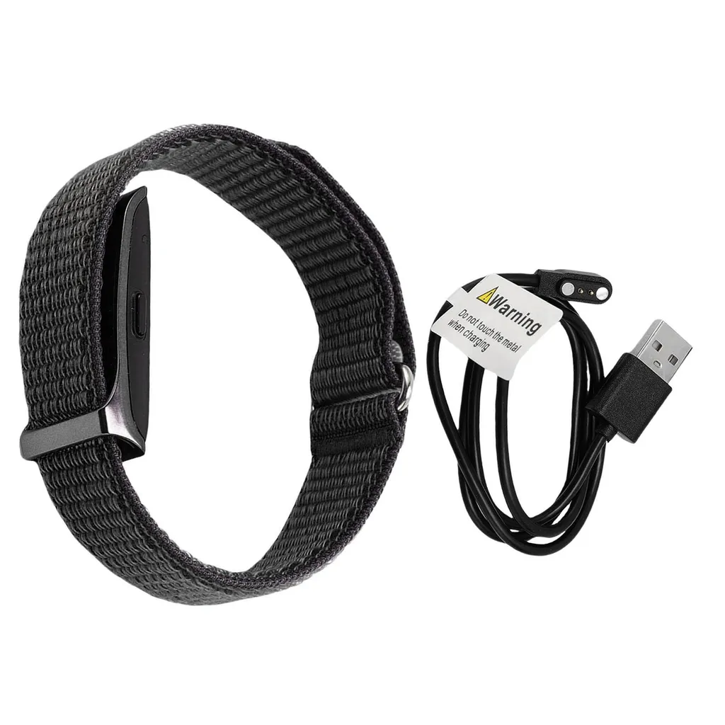 Bracelet connecté sport noir avec suivi du sommeil et 127 modes