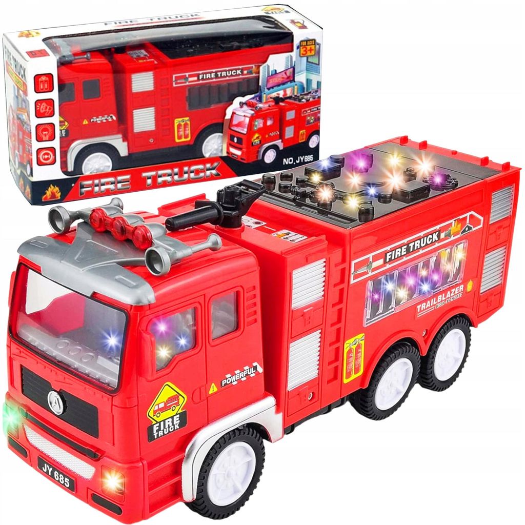 Interactieve brandweerwagen met licht en geluid Productafbeelding 