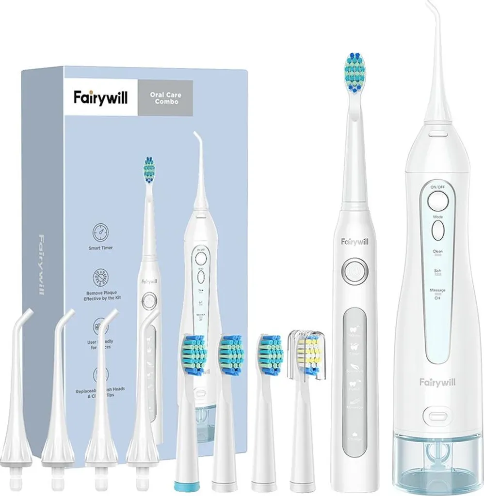 Irrigatore orale, batteria ricaricabile, design impermeabile, 5020E-507Bianco