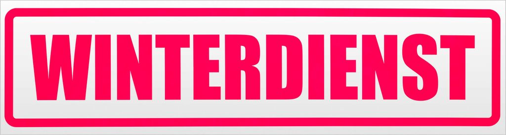 Kiwistar Winderdienst Magnetschild Schild magnetisch - 60cm Neonpink - Magnetfolie für Auto PKW Kfz