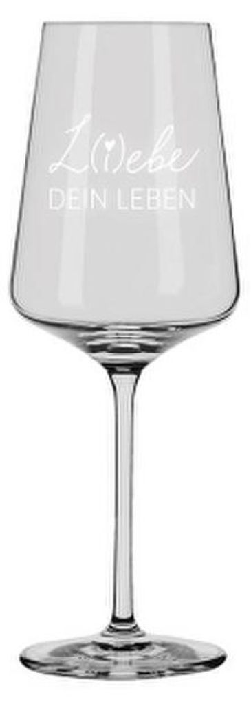 Weinglas Weißwein 410ml Genuss & Design L(i)ebe dein Leben