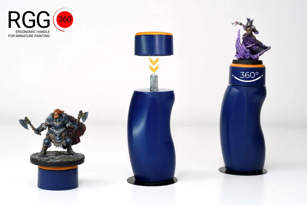 Support de peinture pour figurines RGG360 v2 avec manche ergonomique