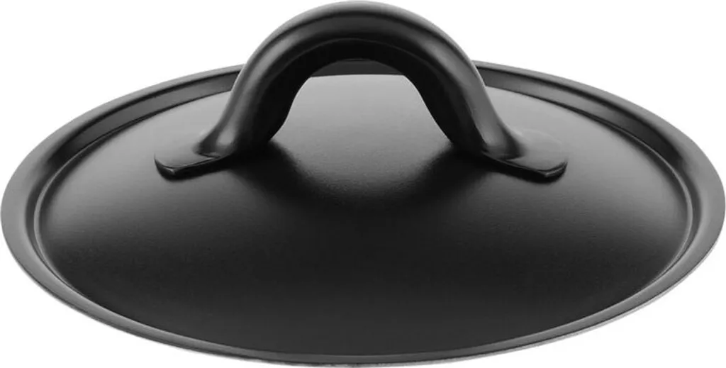 Coperchio Alessi Mami 14 cm Nero - Acciaio Inox e Resina Siliconica