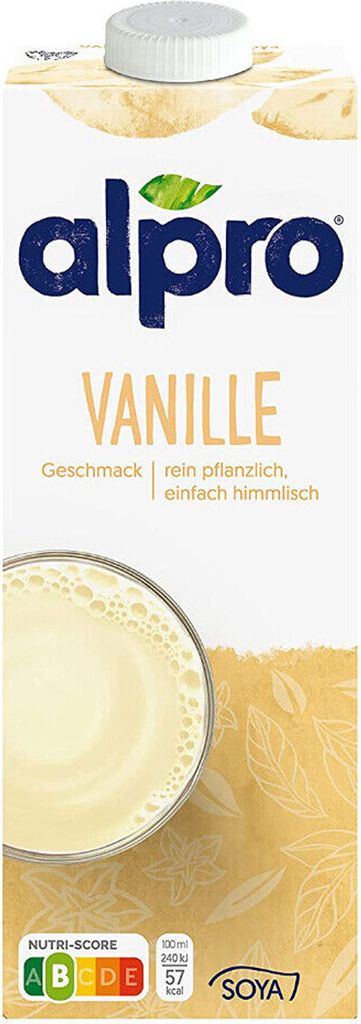 Alpro Sojadrink mit Vanille Reich an pflanzlichem Protein 1000ml