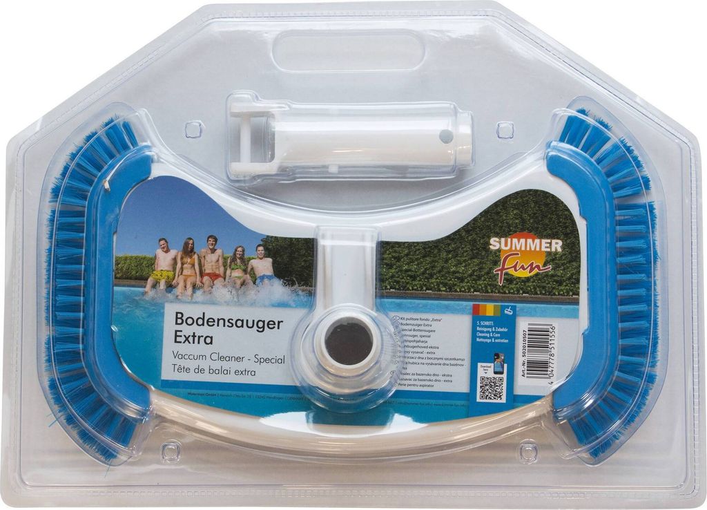Summer Fun 502010507, Hand-Poolbürste, Blau, Weiß, Produktbild 