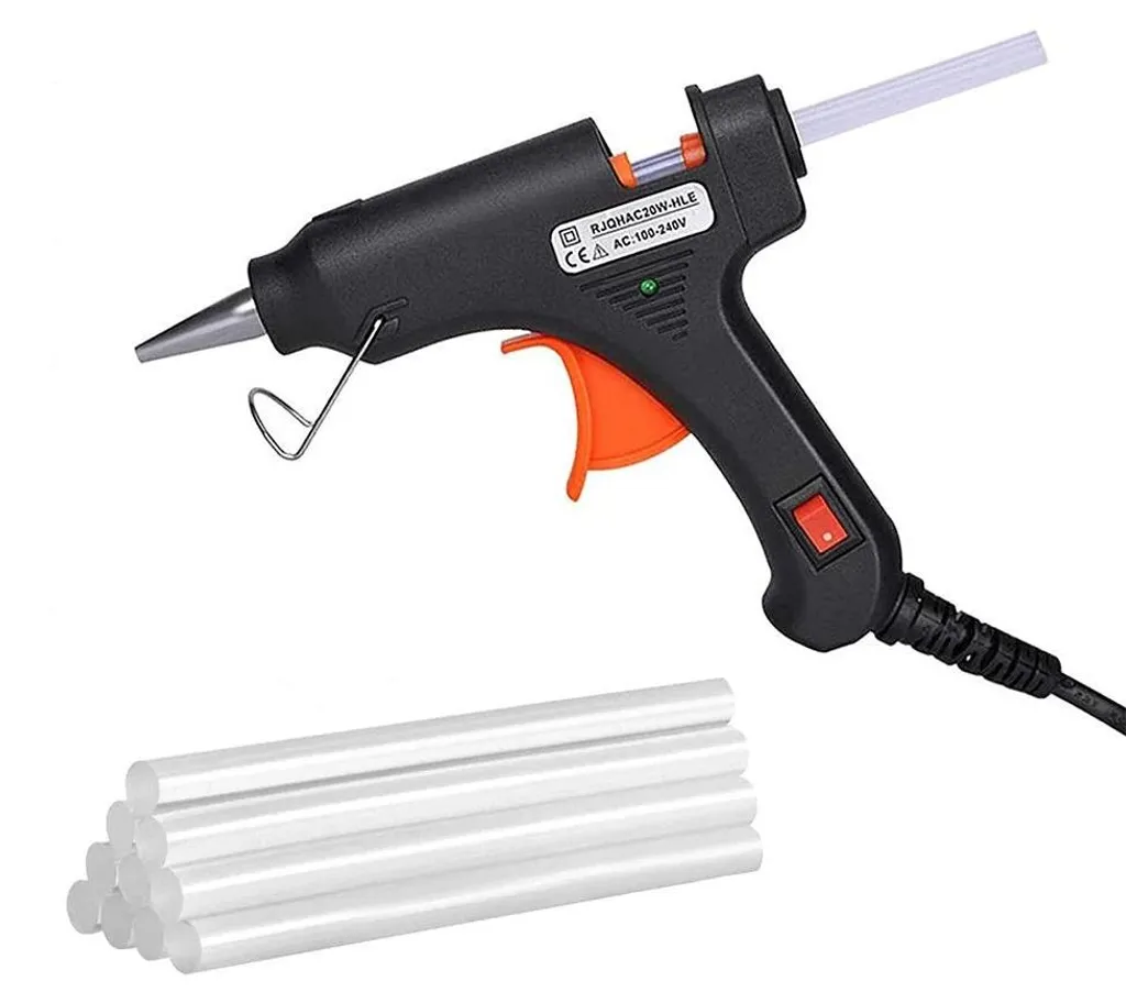 Mini pistolet à colle 20W compact et léger pour bâtons thermofusibles