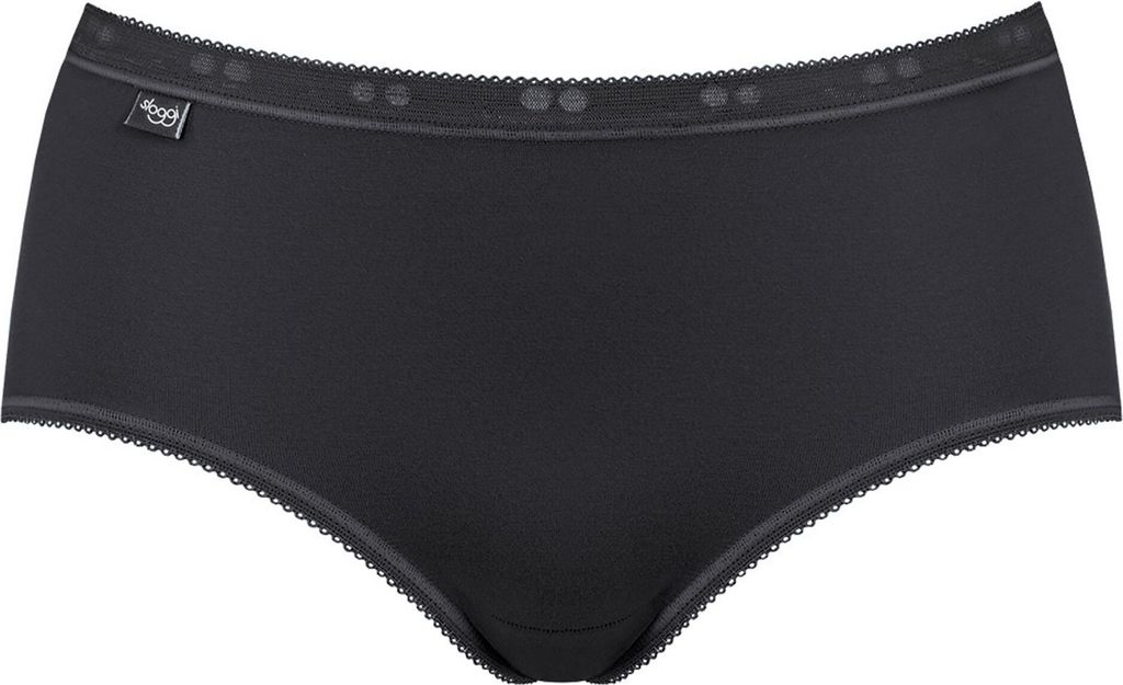 Sloggi Jersey Hüftslip Basic schwarz 2er Pack Gr. 42 Produktbild 