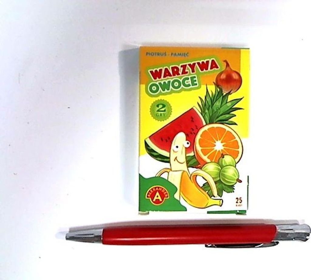 ALEXANDER GRY Piotruś i Pamięć: Karty edukacyjne z warzywami i owocami