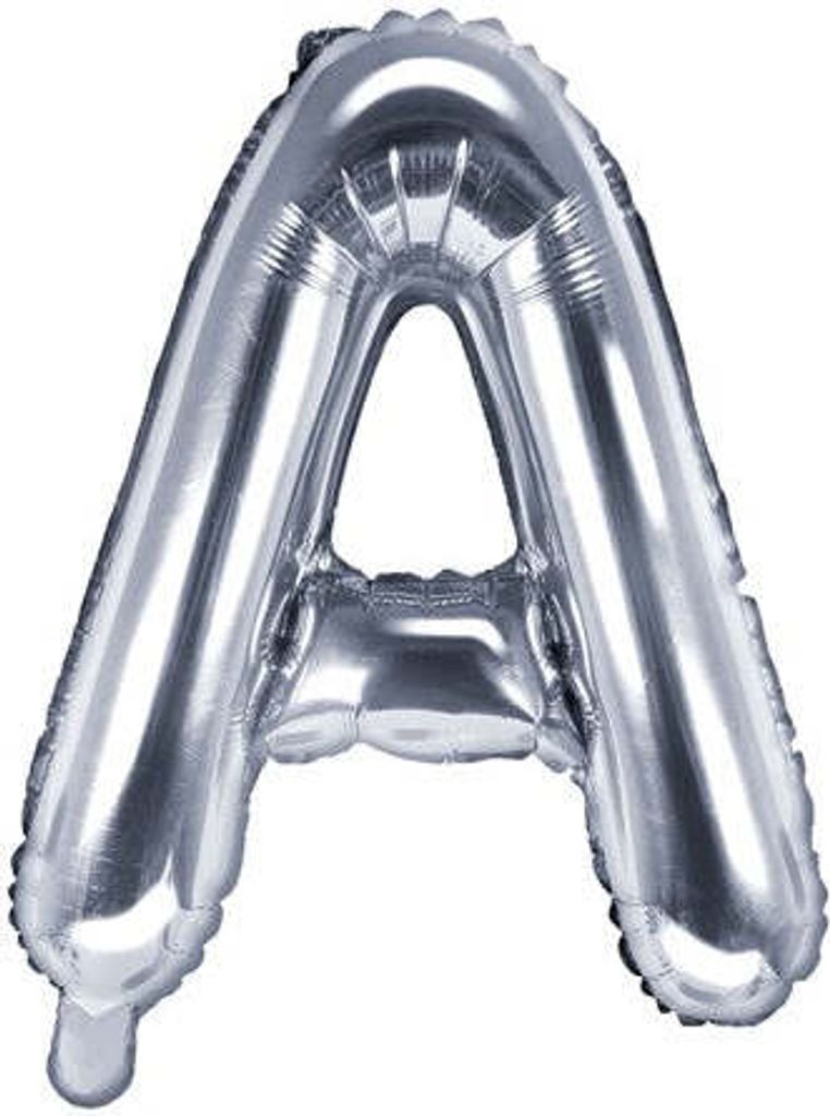 Folienballon A silber 35cm Produktbild 
