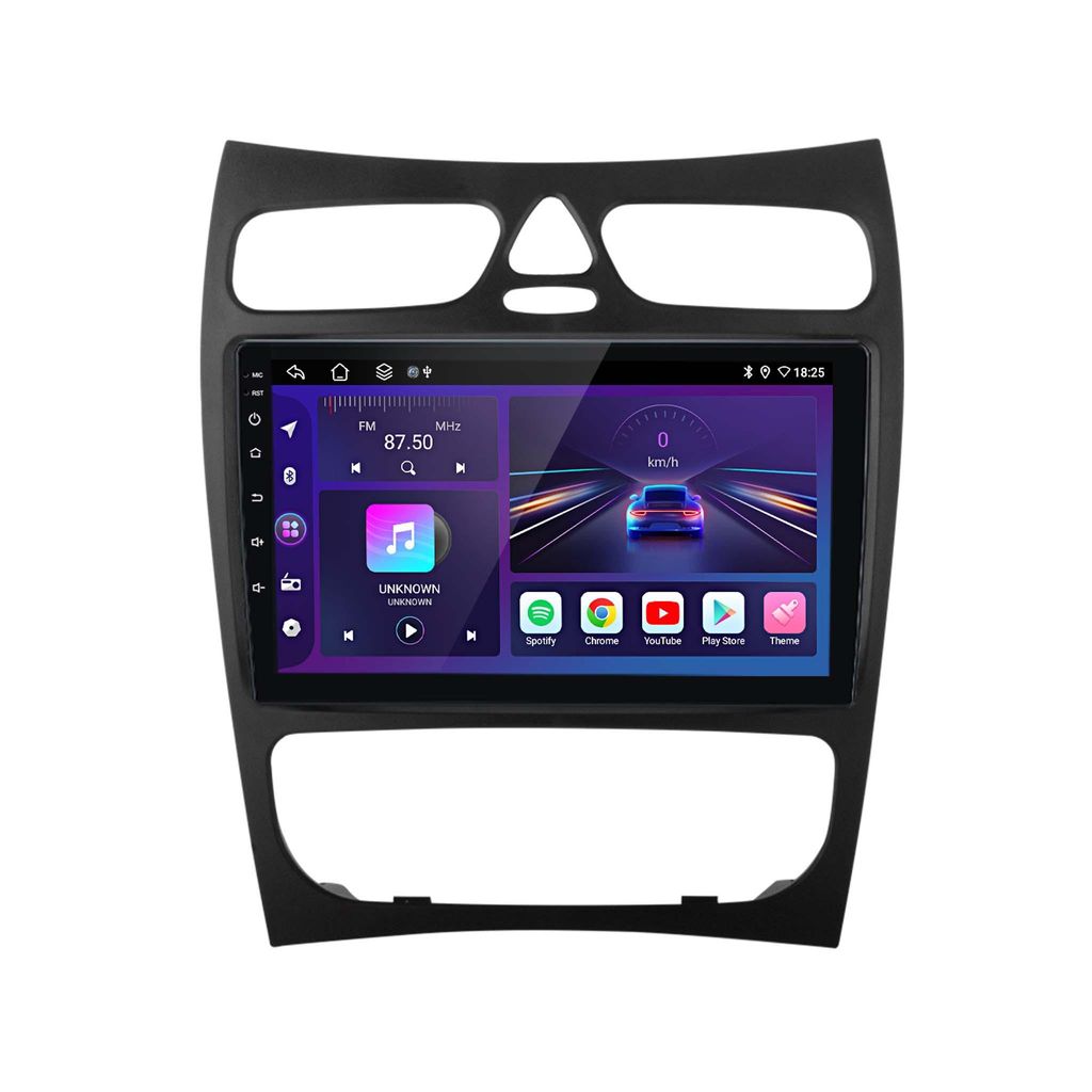 9"Android13 carplay 6+128G 8kern Autoradio GPS Navi DAB+ WiFi 4G BT Für Mercedes Benz CLK W209 SWC WIFI BT