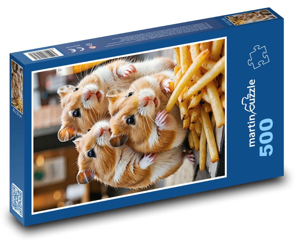 Puzzle 500 Chomiki z frytkami - martinpuzzle Zdjęcie produktu 