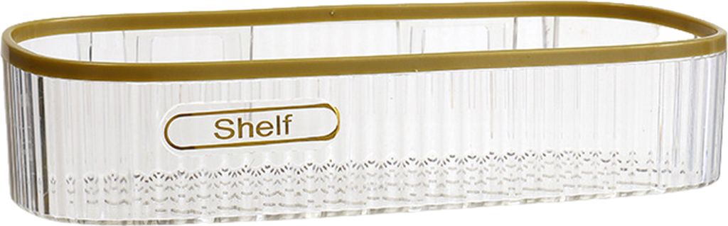 Badezimmer-Aufbewahrungsbox, Wandmontage, Aufbewahrungs-Organizer mit ausgehöhltem Boden, Installation ohne Bohren, multifunktionales Aufbewahrung...