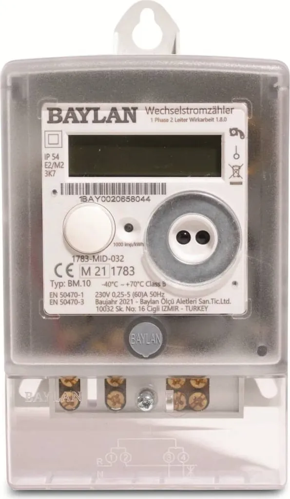 Sous-compteur électrique monophasé COUNTTEC BM11 certifié MID 230V