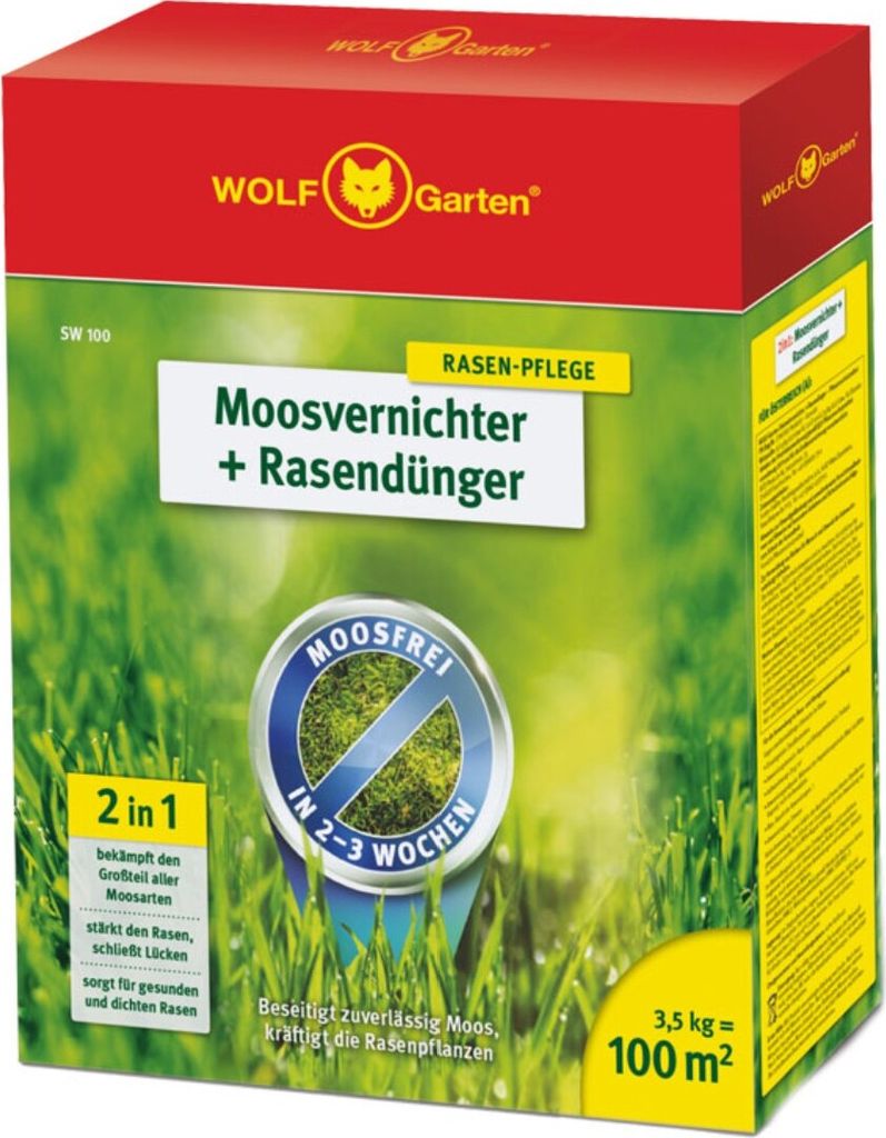 WOLF Garten 3841020 Moosvernichter und Rasendünger für Produktbild 