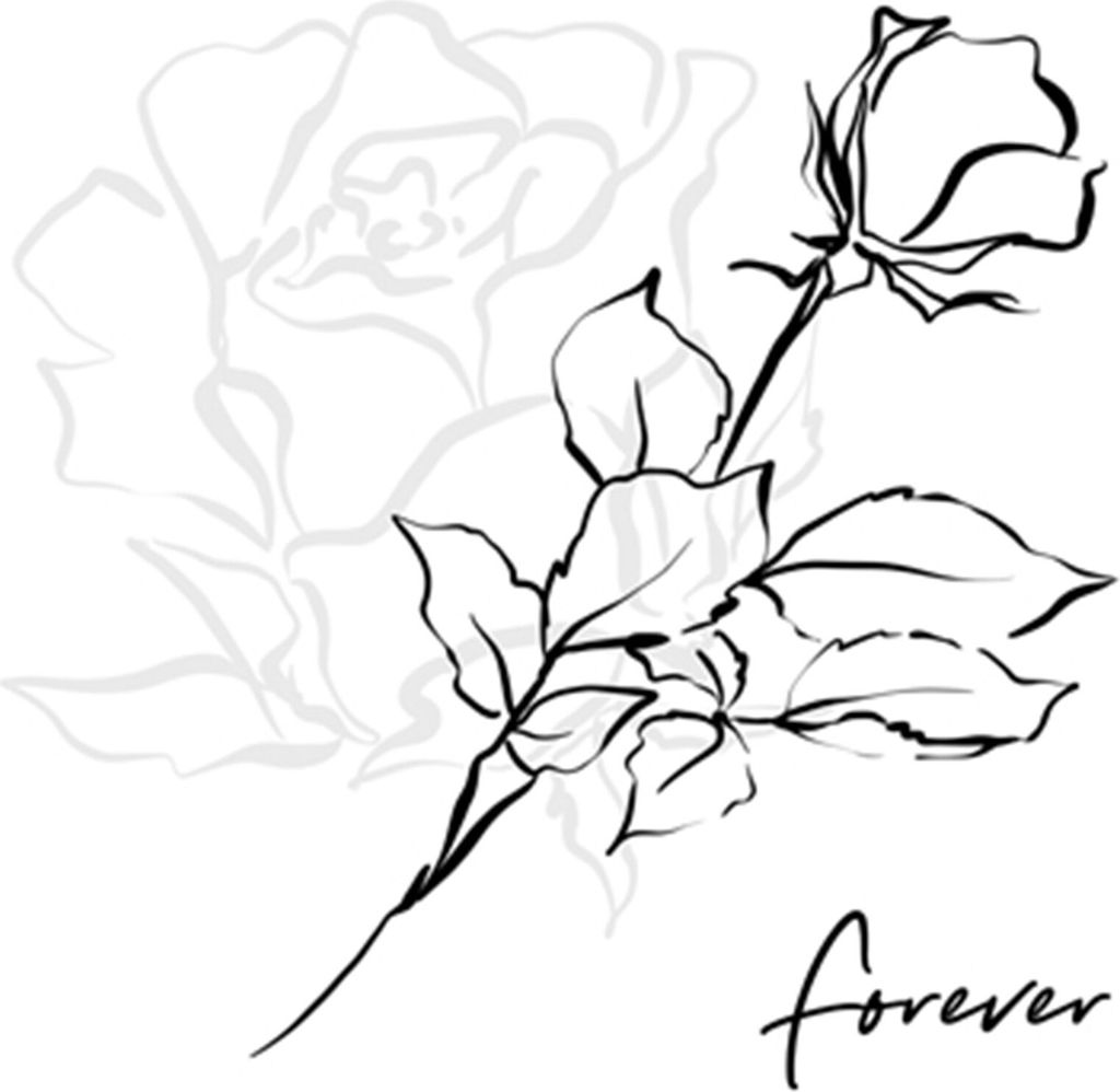Servietten 33x33 cm - Forever in my Heart black Produktbild 