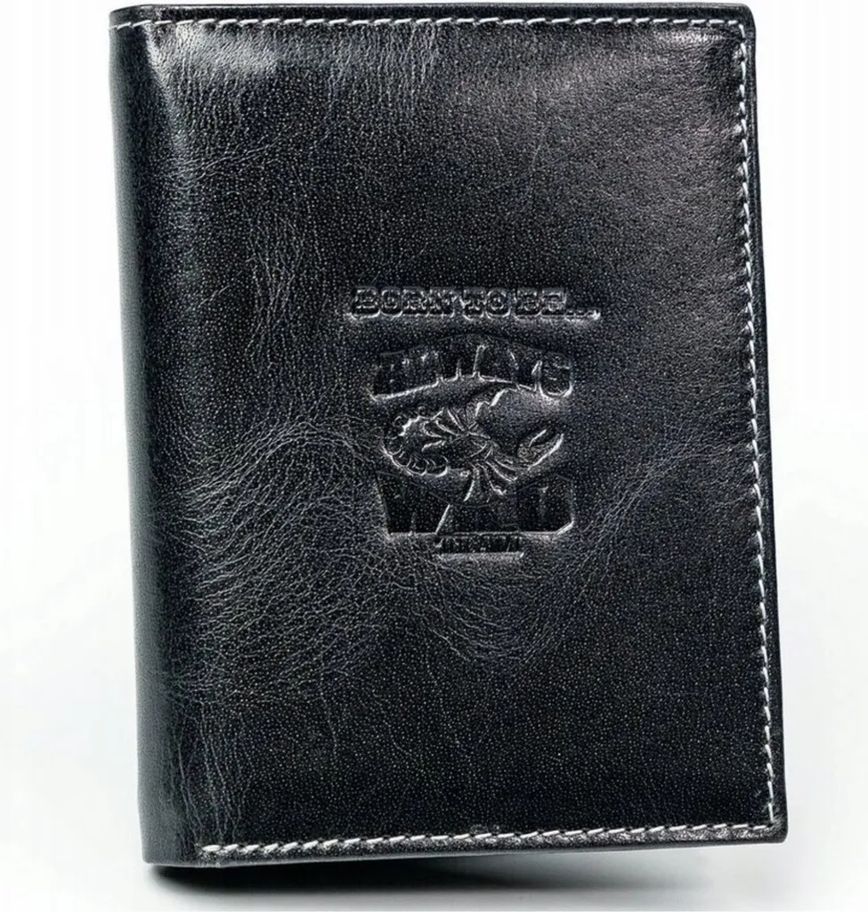 Always Wild: Portafoglio Verticale in Pelle Nubuck con RFID