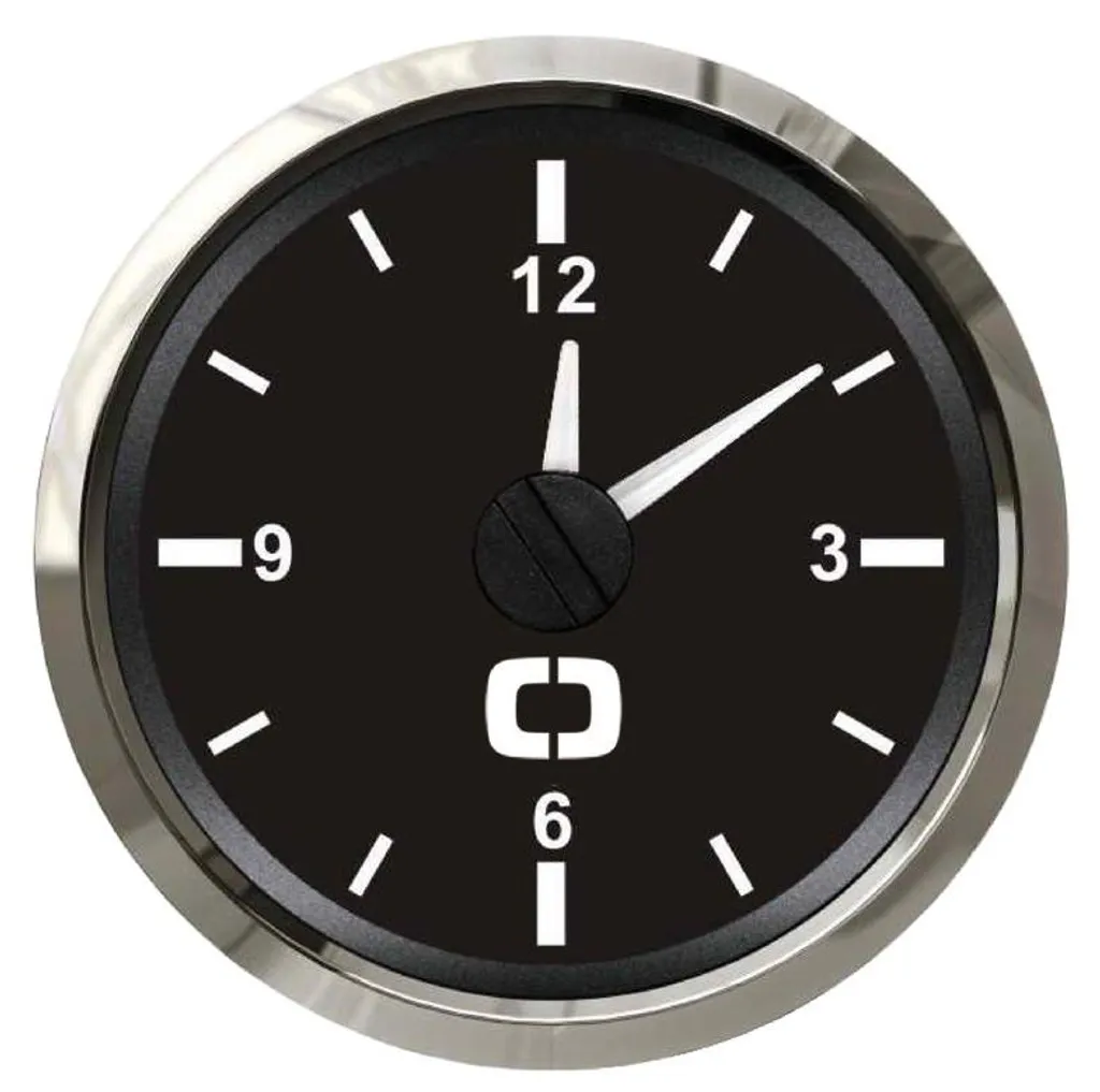 Montre classique à quartz avec bracelet noir et boîtier brillant poli