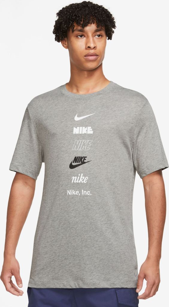 NIKE M Nsw Tee Club+ Hdy Pk4 T-Shirt Herren grau S
